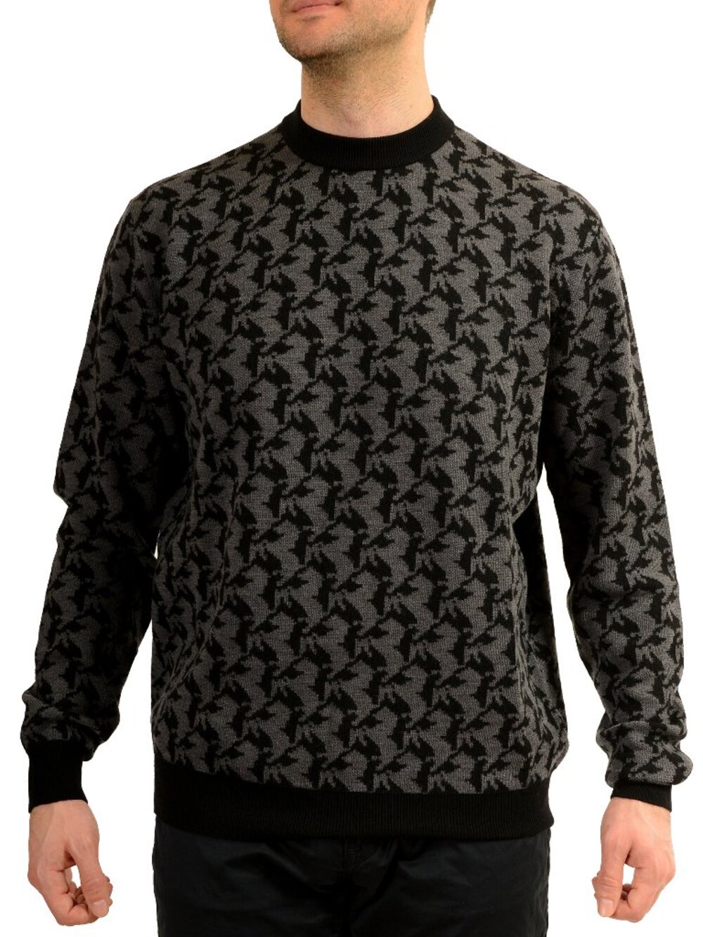 Scuderia Ferrari Men's 100% Wool Crew Neck Pullover Sweater US S IT 48